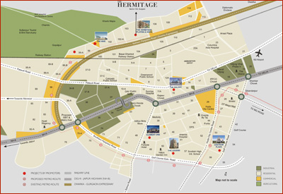Location Map Satya Hermitage Sector 103 Dwarka Expressway Gurgaon